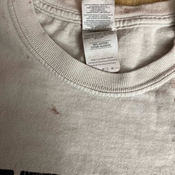 😎🤩Vintage Cotton- Dirt Is In Our DNA- Off White Shortsleeved Graphic Tee Shirt - Picture 3 of 8